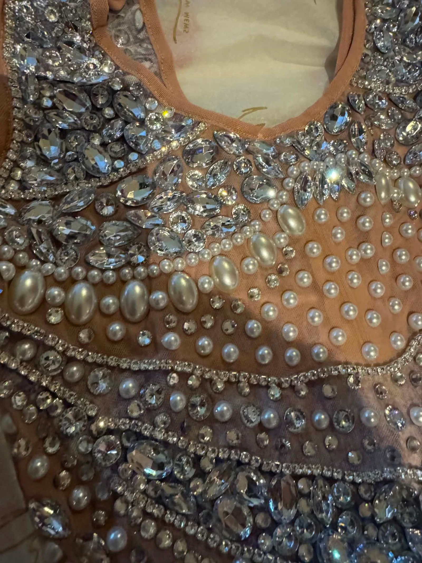 Mew Mews sequined and beaded bodysuit size S – photo 2